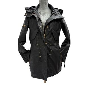 SAM New York Black Utility Jacket with Gold Accents size large